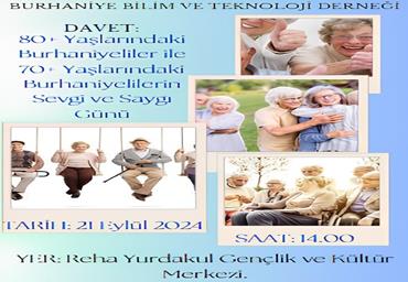 80+ yaşlarındaki Burhaniye'liler ile 70+ yaşlarındaki Burhaniye'lilerin sevgi ve saygı günü